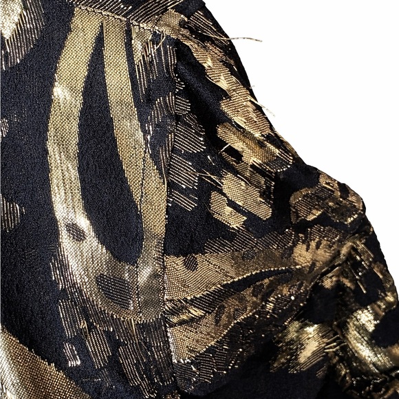 Saint Laurent Black and Gold Women's Top - Picture 3 of 3